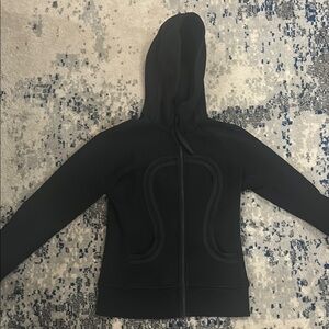 Lululemon Special Edition Black Hooded Scuba Zip-Up Jacket